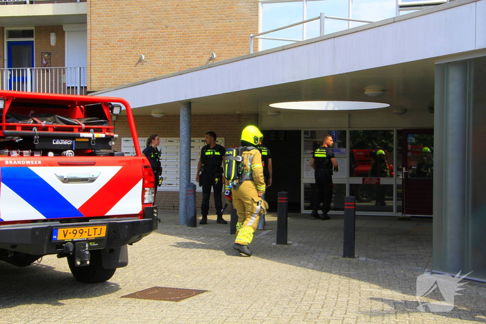Verhoogde CO-meting in kelderbox na brandmelding