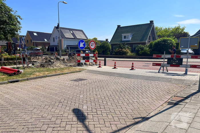 Gaslekkage door breuk in leiding
