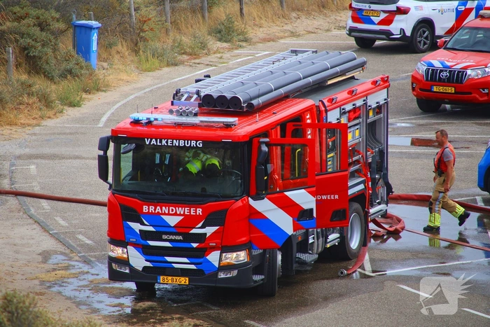 Brand in duinen zorgt voor grote rookontwikkeling