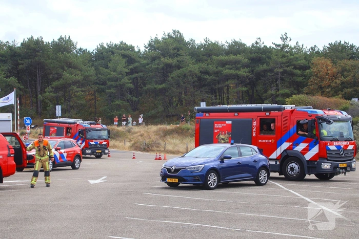 Brand in duinen zorgt voor grote rookontwikkeling