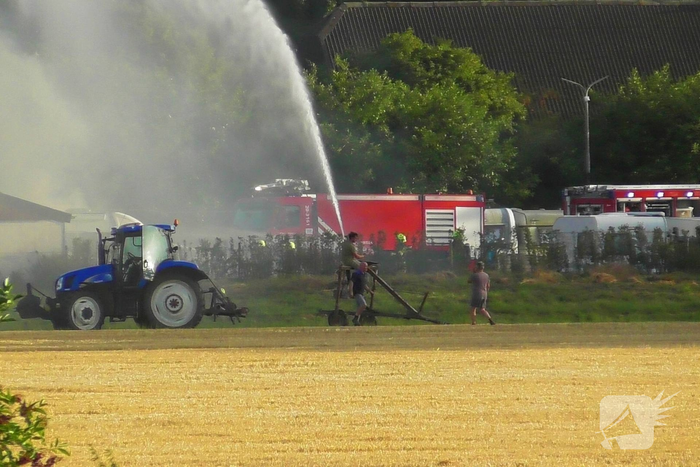 Brand bij camperstalling zorgt voor grote inzet