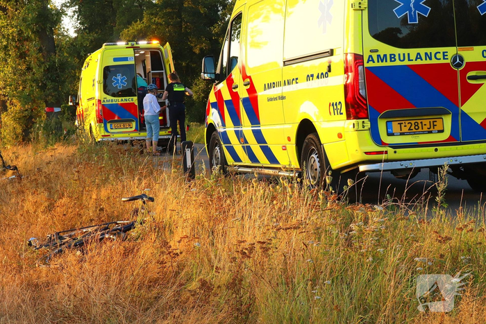 Wielrenner met spoed naar ziekenhuis na ongeval
