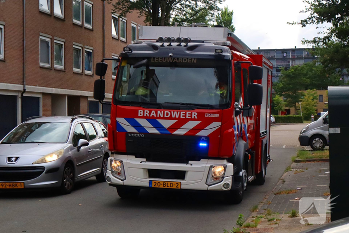 Bewoners uit voorzorg naar buiten bij middelbrand in flatwoning