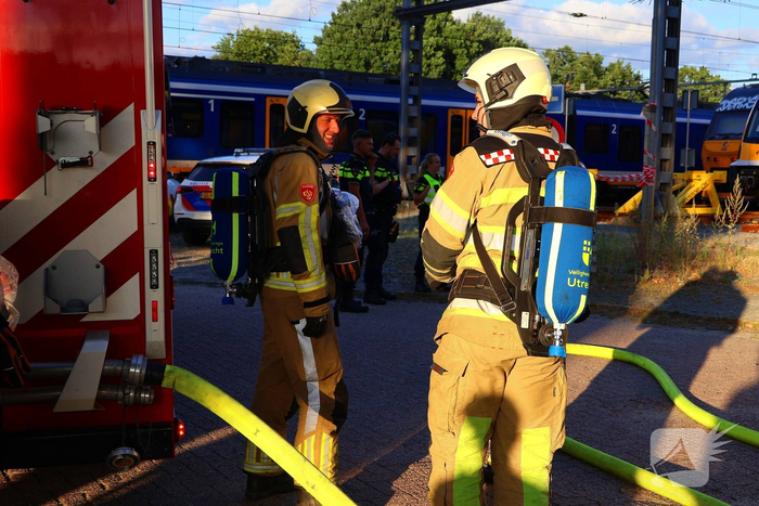 Brand in trein leidt tot grote inzet van hulpdiensten