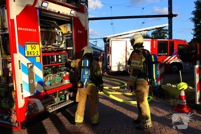 Brand in trein leidt tot grote inzet van hulpdiensten