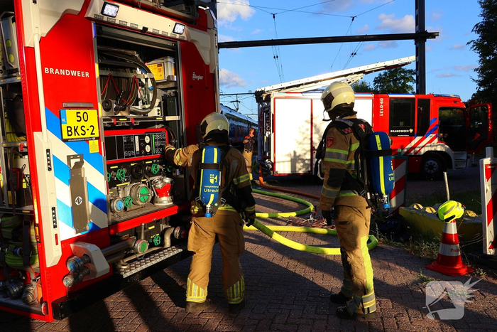 Brand in trein leidt tot grote inzet van hulpdiensten
