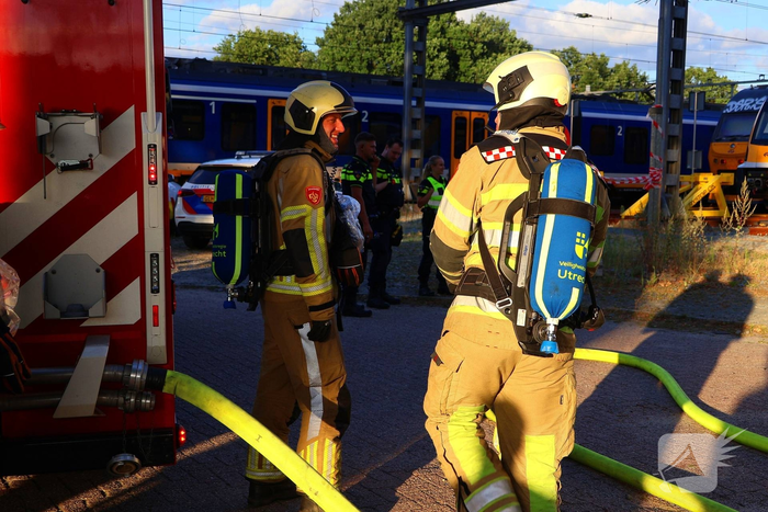 Brand in trein leidt tot grote inzet van hulpdiensten