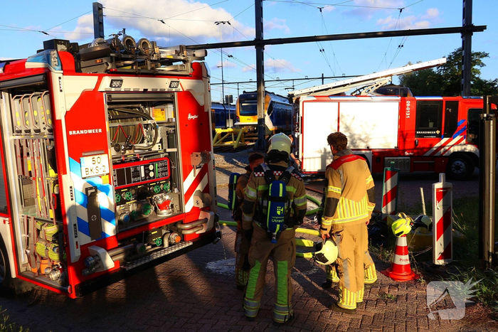 Brand in trein leidt tot grote inzet van hulpdiensten