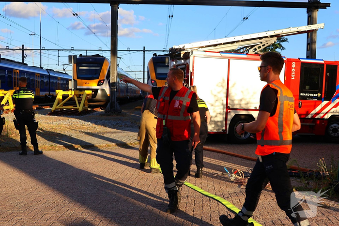 Brand in trein leidt tot grote inzet van hulpdiensten