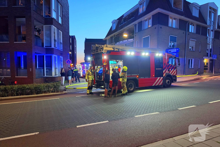 Autobrand in ondergrondse parkeergarage
