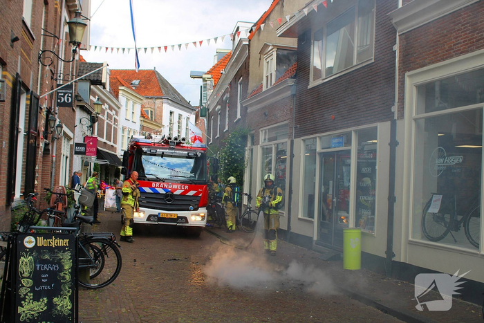 Medewerkers voorkomen erger als accu plots in brand vliegt