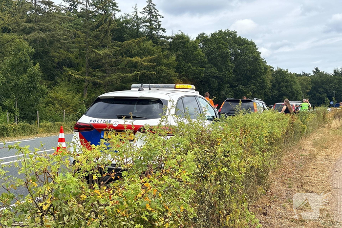 Botsing tussen voertuigen leidt tot wegafsluiting