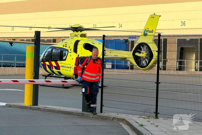 Man zwaargewond bij ongeval op privéterrein