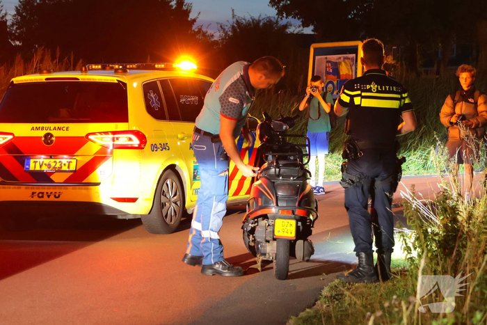 Scooterrijder gewond na val