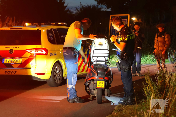 Scooterrijder gewond na val