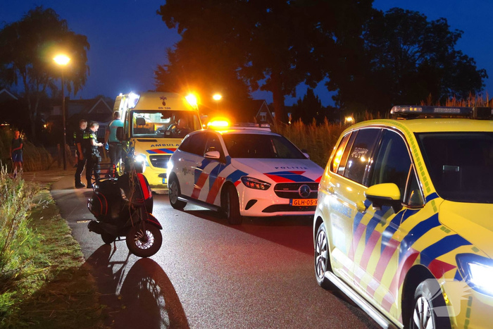 Scooterrijder gewond na val