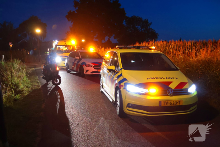 Scooterrijder gewond na val