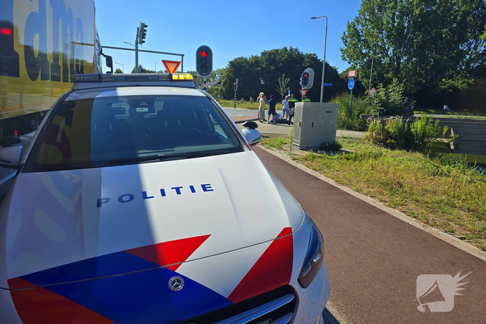 Fietser naar ziekenhuis na ongeval
