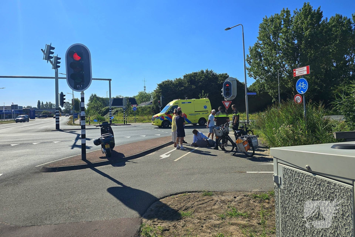 Fietser naar ziekenhuis na ongeval