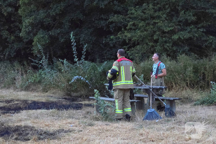 Brandweer snel in actie bij natuurbrand