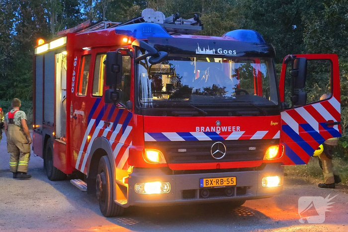 Brandweer snel in actie bij natuurbrand