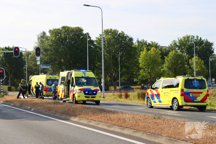 Traumahelikopter ingezet na fietsongeval