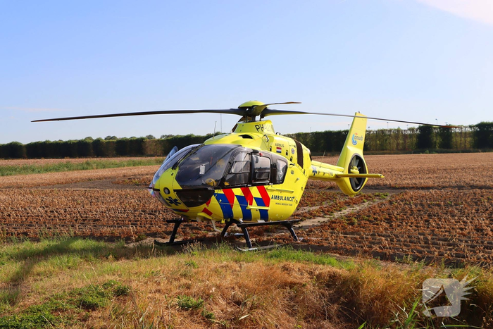 Traumahelikopter ingezet na fietsongeval