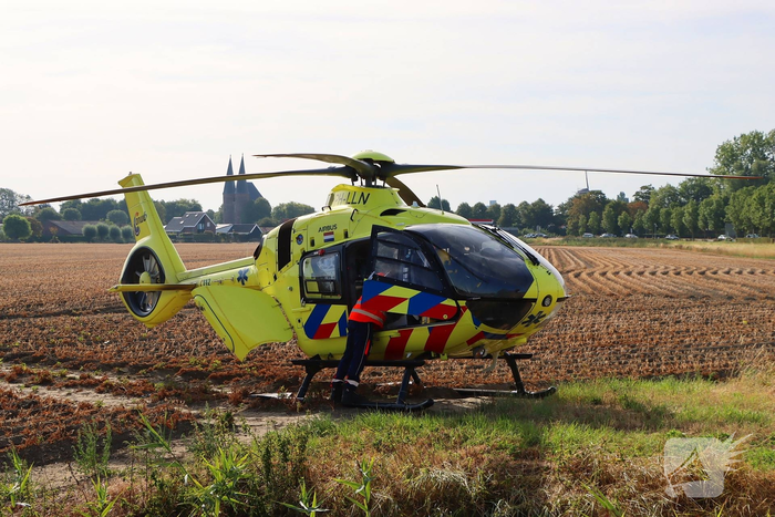 Traumahelikopter ingezet na fietsongeval