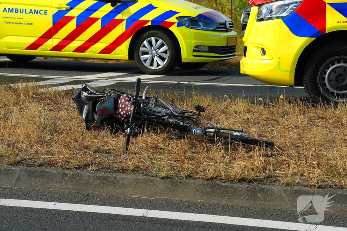 Traumahelikopter ingezet na fietsongeval