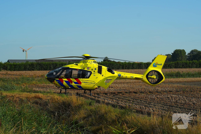 Traumahelikopter ingezet na fietsongeval