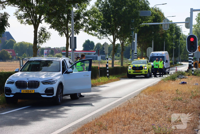 Traumahelikopter ingezet na fietsongeval