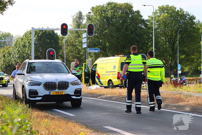 Traumahelikopter ingezet na fietsongeval
