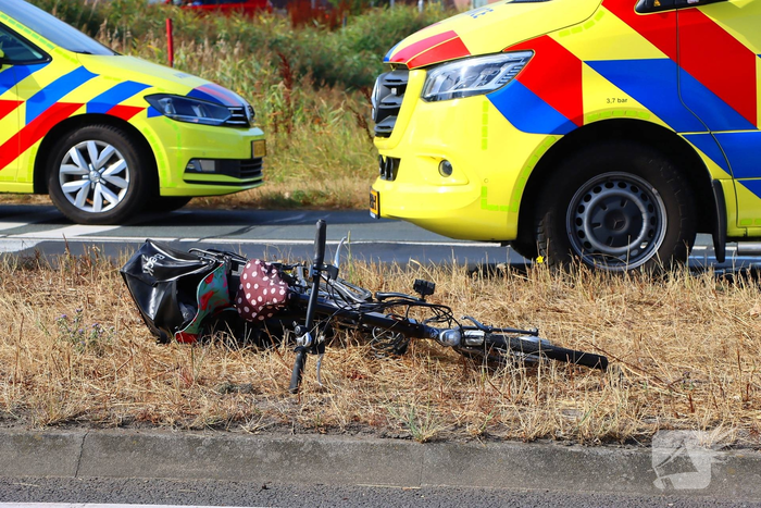 Traumahelikopter ingezet na fietsongeval