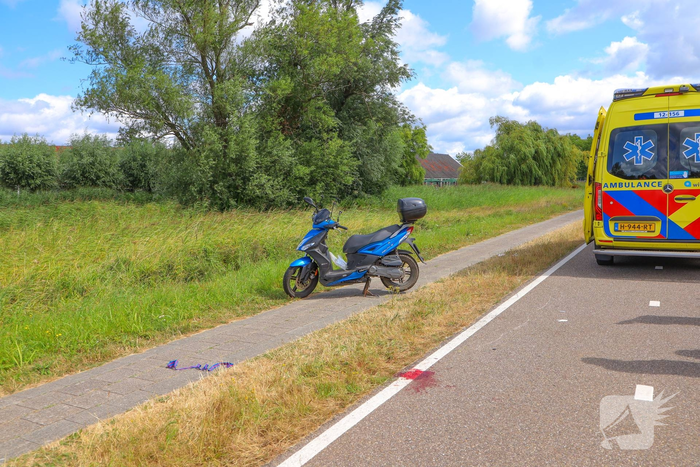 Fietser gewond bij aanrijding met scooter