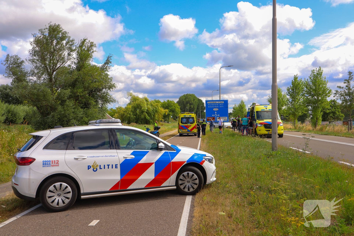 Fietser gewond bij aanrijding met scooter