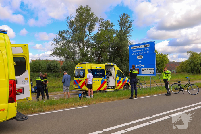 Fietser gewond bij aanrijding met scooter