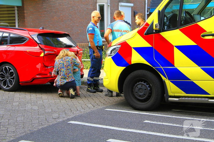 Ongeval met baby en kind eindigt zonder gewonden