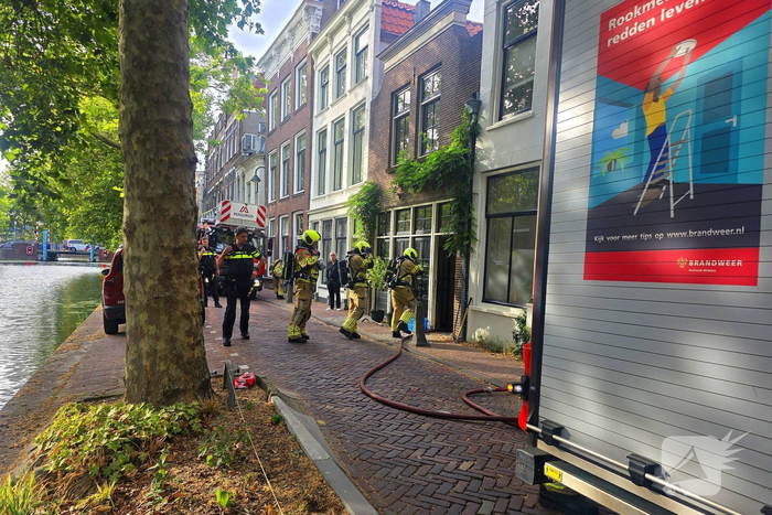 Deur geforceerd om brand in vaatwasser te bereiken