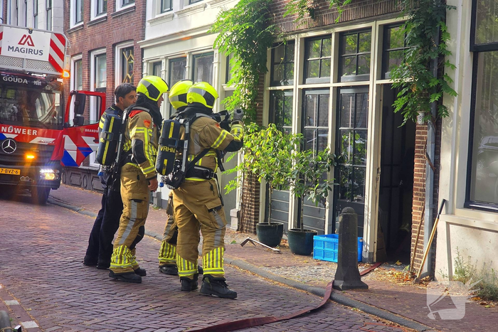 Deur geforceerd om brand in vaatwasser te bereiken