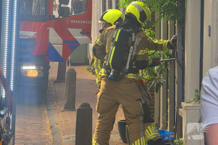 Deur geforceerd om brand in vaatwasser te bereiken