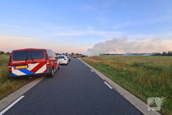 Grote rookontwikkeling door brand