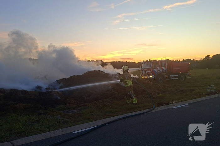 Grote rookontwikkeling door brand