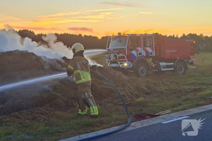 Grote rookontwikkeling door brand