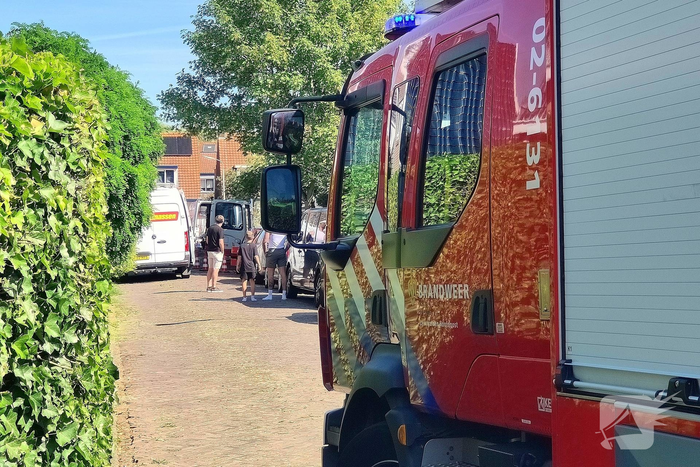 Gasleiding geraakt tijdens graafwerkzaamheden