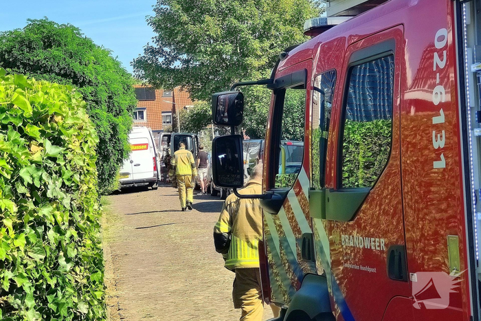 Gasleiding geraakt tijdens graafwerkzaamheden