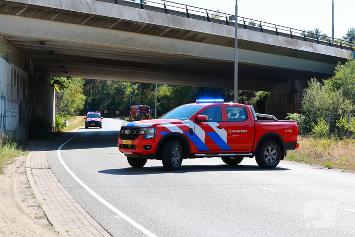Brandweer schaalt uit voorzorg op bij bosbrand tijdens droogte