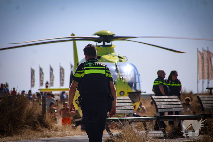 Hulpdiensten intensief ingezet op strand wegens medische noodsituatie