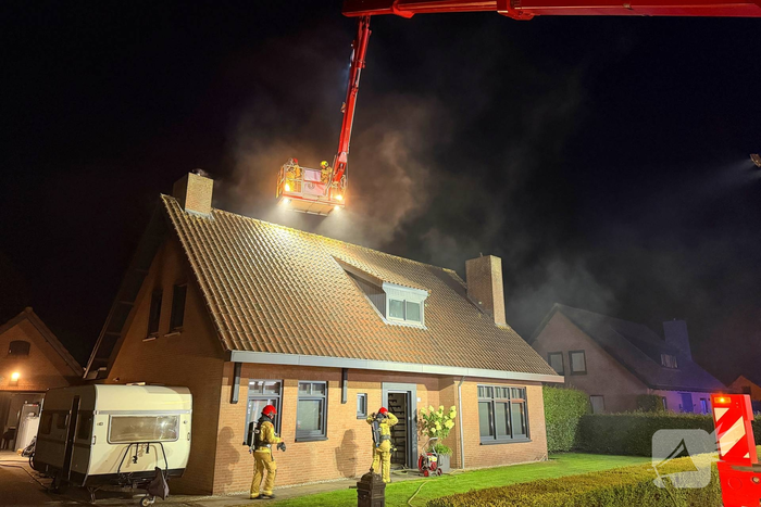 Woningbrand door brandende voerboot