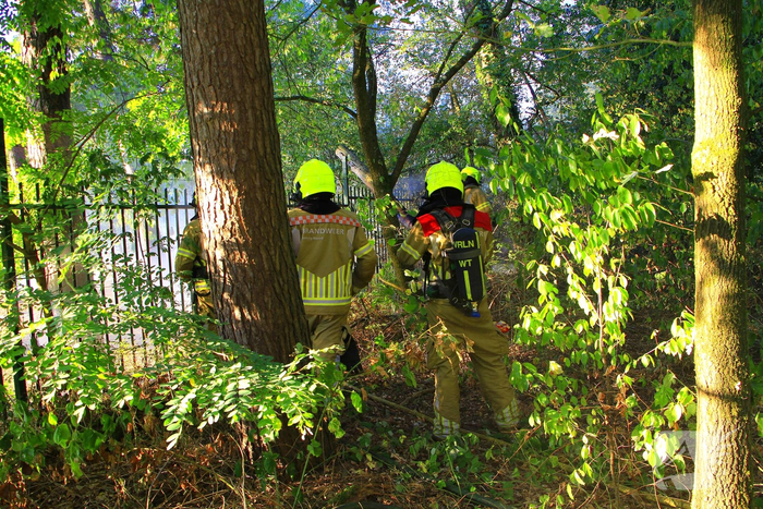 Drone team ingeschakeld bij bosbrand