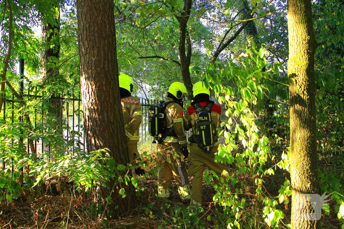 Drone team ingeschakeld bij bosbrand